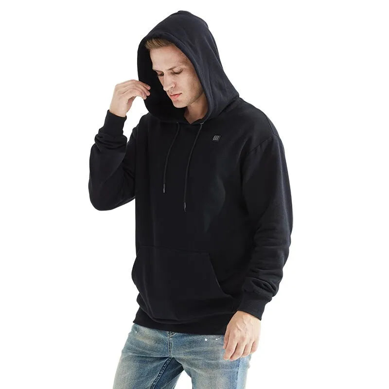 Glowy Hoodie in Black with Heat