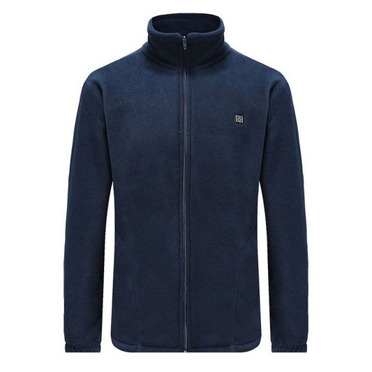 GLACIER Jacket - Heated fleece in blue