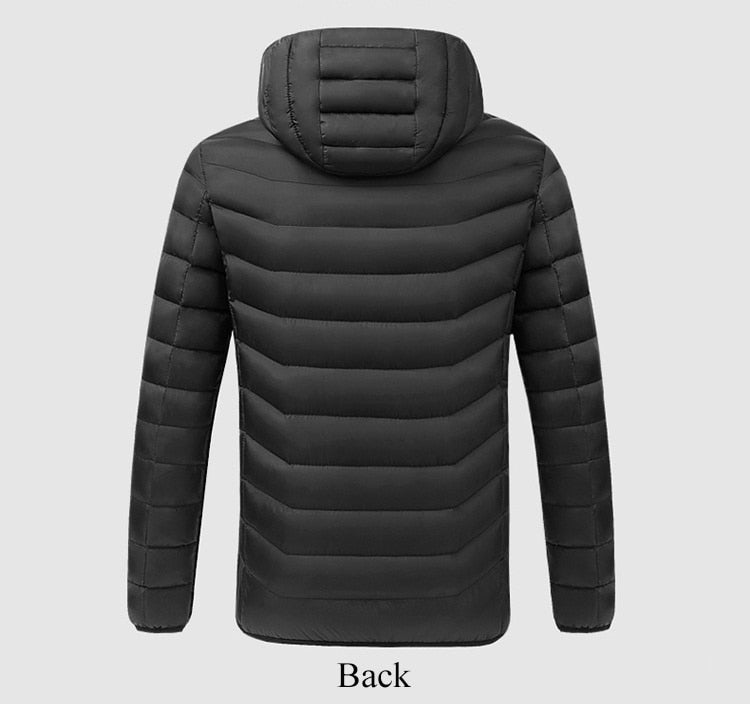 SPARKY - Heated jacket in black, back side